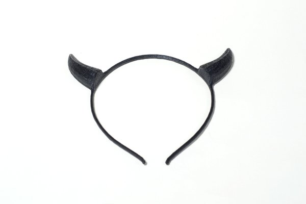 Medium Devil Horns Headband 3D Printing 43245