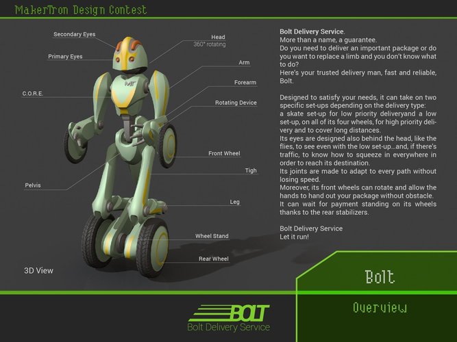 Bolt Delivery Service 3D Print 43419