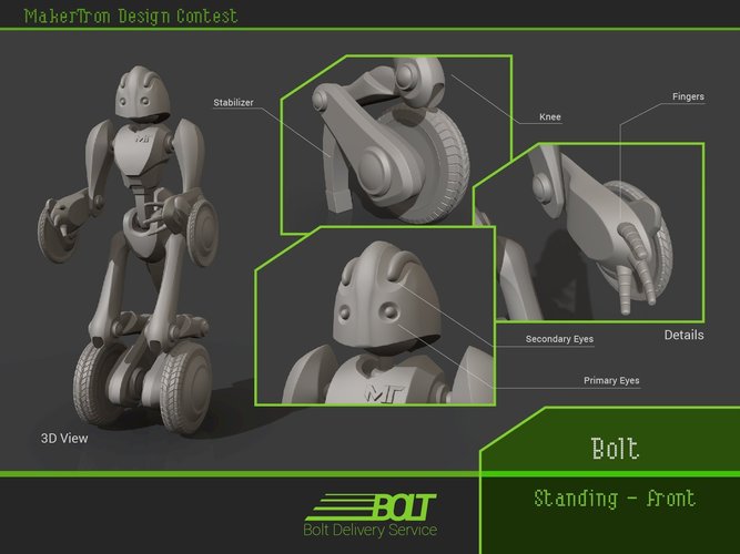 Bolt Delivery Service 3D Print 43420