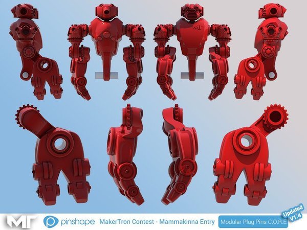 MakerTron Contest - Mammakinna Modular PlugPins C.O.R.E