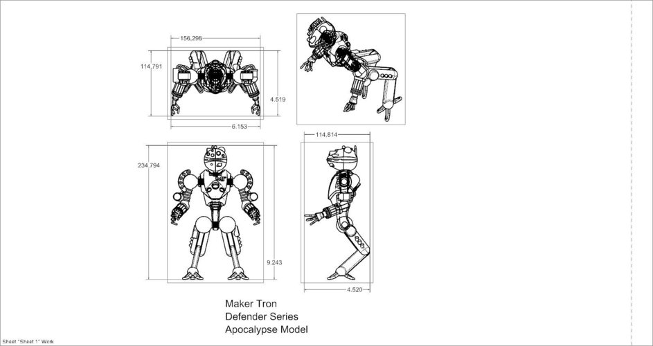 Defender series, Apocalypse model 3D Print 43896