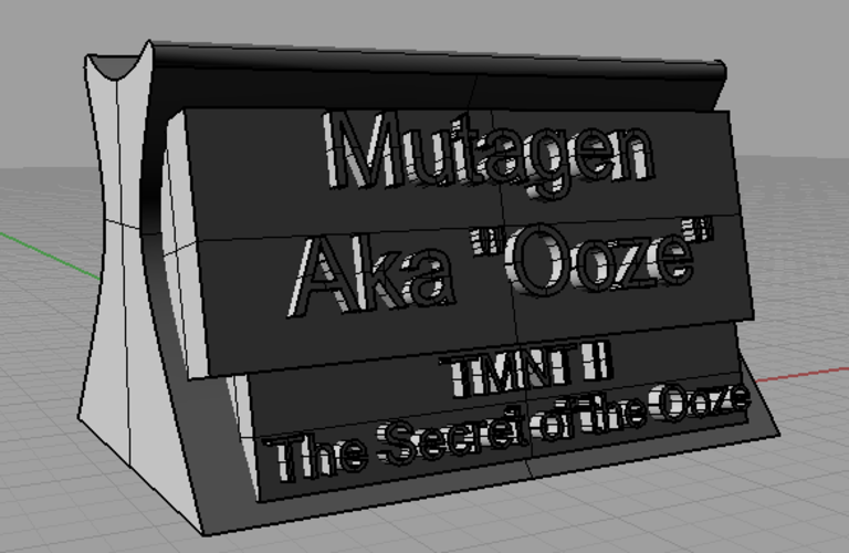 Mutagen, aka "OOze TMNT prop replica stand 3D Print 44023