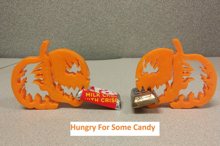 Pumpkin Jack o Lantern Clipz, Halloween Ready, Snack Ready 3D Print 44031