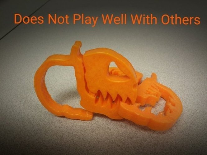 Pumpkin Jack o Lantern Clipz 2, Halloween Ready, Snack Bag Ready 3D Print 44052