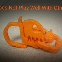 Small Pumpkin Jack o Lantern Clipz 2, Halloween Ready, Snack Bag Ready 3D Printing 44052