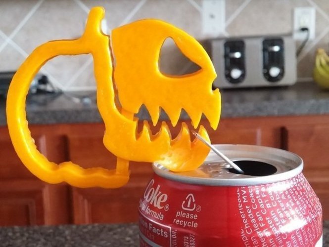 Pumpkin Jack o Lantern Clipz 2, Halloween Ready, Snack Bag Ready 3D Print 44053