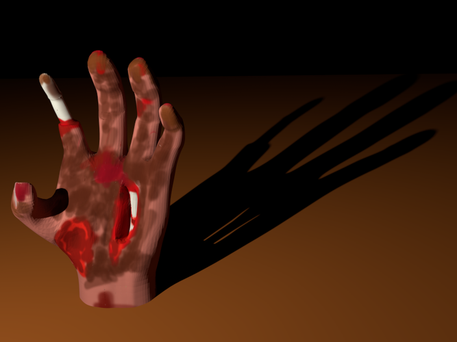 zombie hand 3D Print 44109