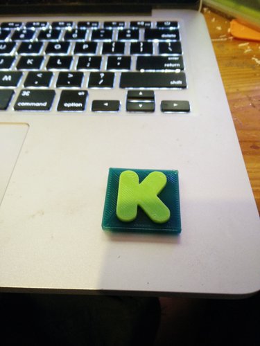 Kickstarter Logo 3D Print 44158