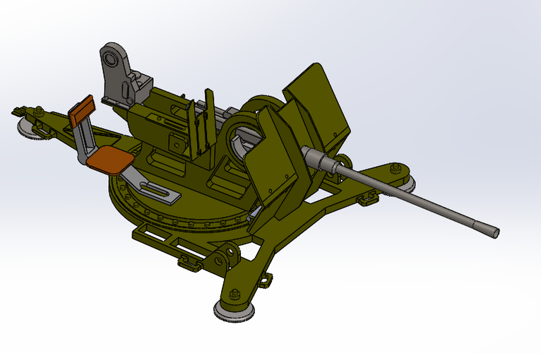 Flak 38 1:10 3D Print 44182