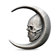 skull moon pendant - Thumbnail 5