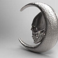 skull moon pendant - Thumbnail 7