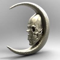 skull moon pendant - Thumbnail 9