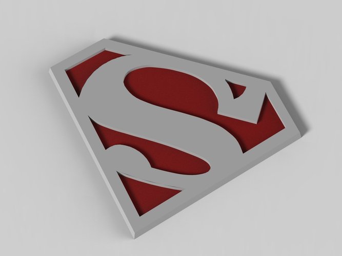 Superman Logo 3D Print 44326