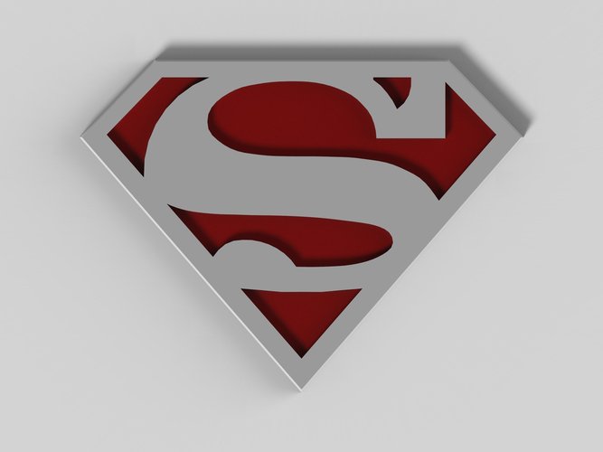 Superman Logo 3D Print 44327