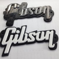 Small Gibson amplifier name plate 3D Printing 44377