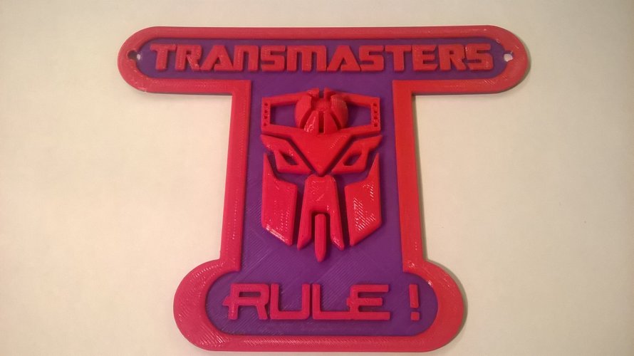 Transmasters Rule Sign 3D Print 44389