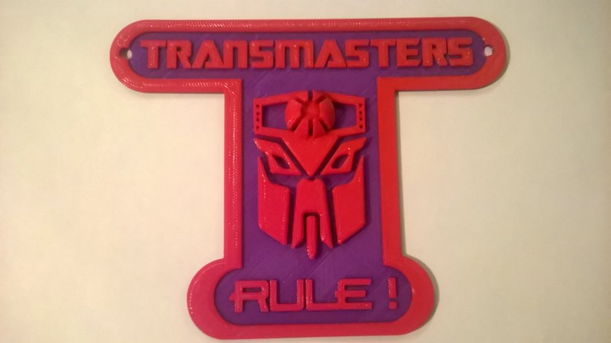 Transmasters Rule Sign 3D Print 44392