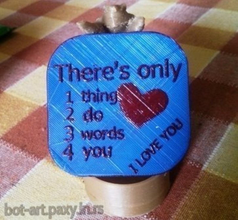 Romantic gift card
