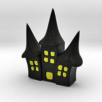 Small Haunted House 3D Printing 44436