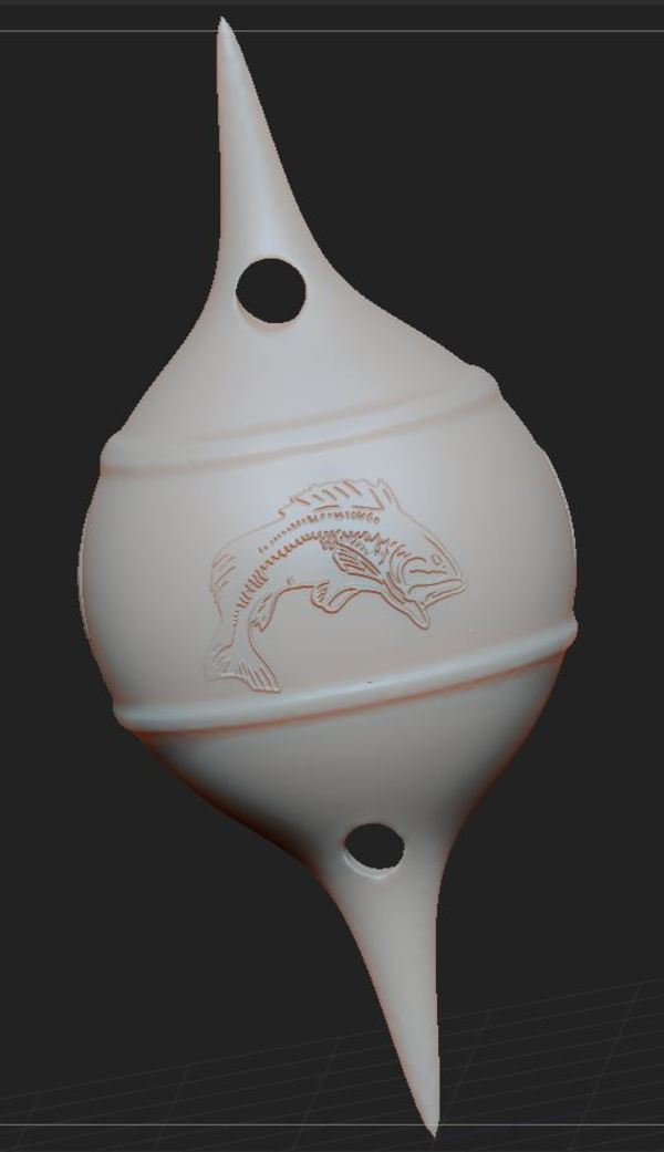 Fishing Float With Bass Design