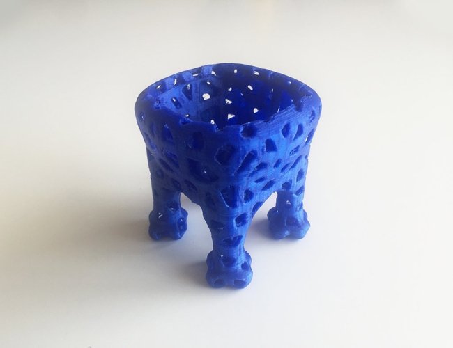 Voronoi Elephant Bowl # 2 3D Print 44521