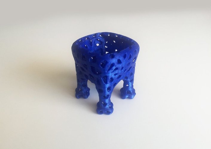 Voronoi Elephant Bowl # 2 3D Print 44524
