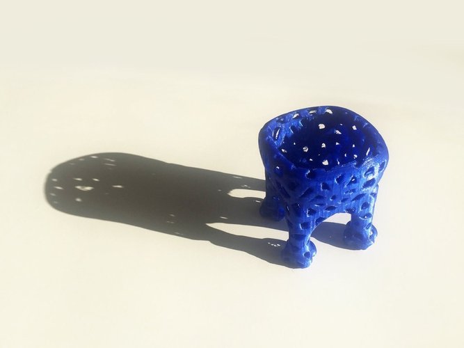 Voronoi Elephant Bowl # 2 3D Print 44525
