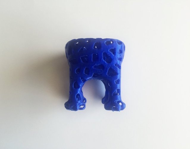 Voronoi Elephant Bowl # 2 3D Print 44527