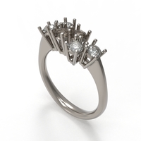 sapphire and diamond ring - Thumbnail 4