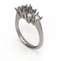 sapphire and diamond ring - Thumbnail 7