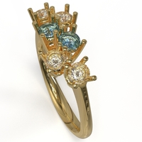 sapphire and diamond ring - Thumbnail 18