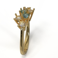 sapphire and diamond ring - Thumbnail 19