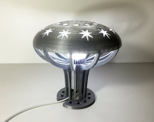 Mushroom Led lamp 3D Print 44627