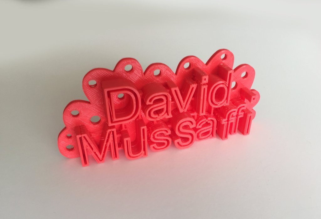 3d Printed David S Door Sign By David Mussaffi Pinshape