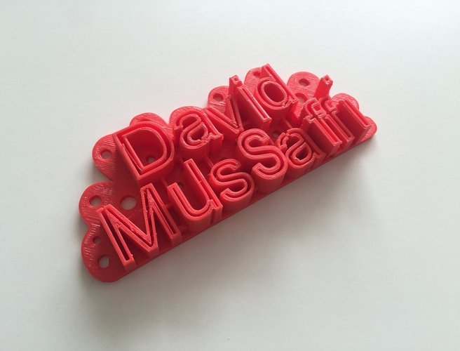 David's Door Sign 3D Print 44761