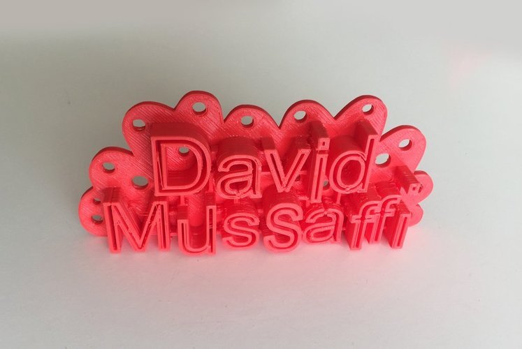 3d Printed David S Door Sign By David Mussaffi Pinshape