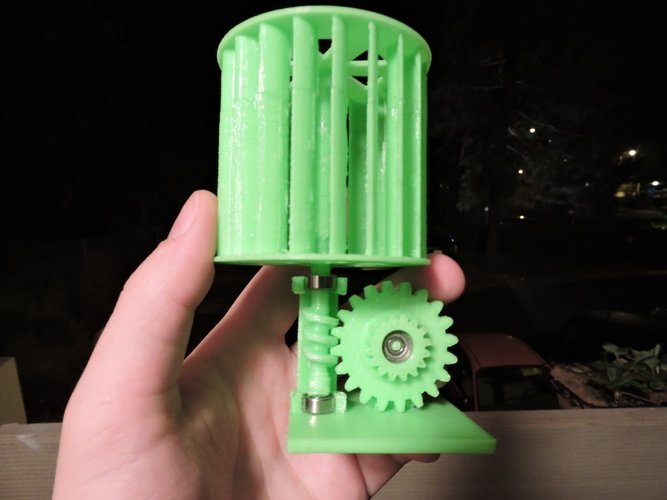 Mini Vertical Wind Turbine 3D Print 44839