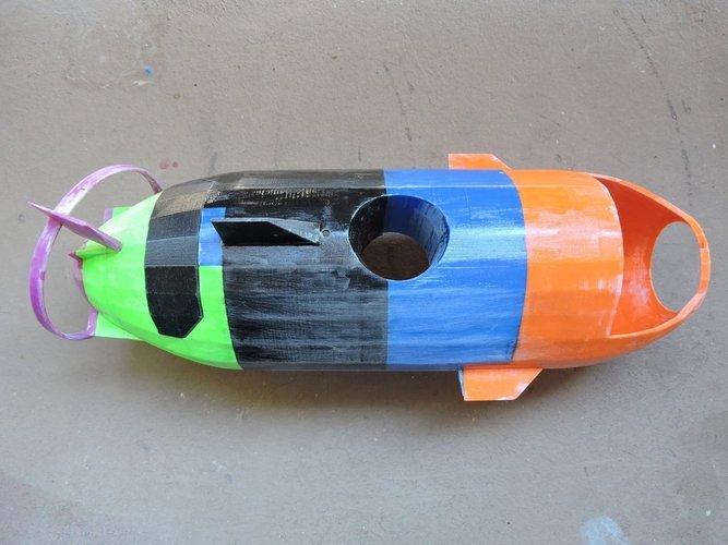 The Catfish - A fully working submarine 3D Print 44857