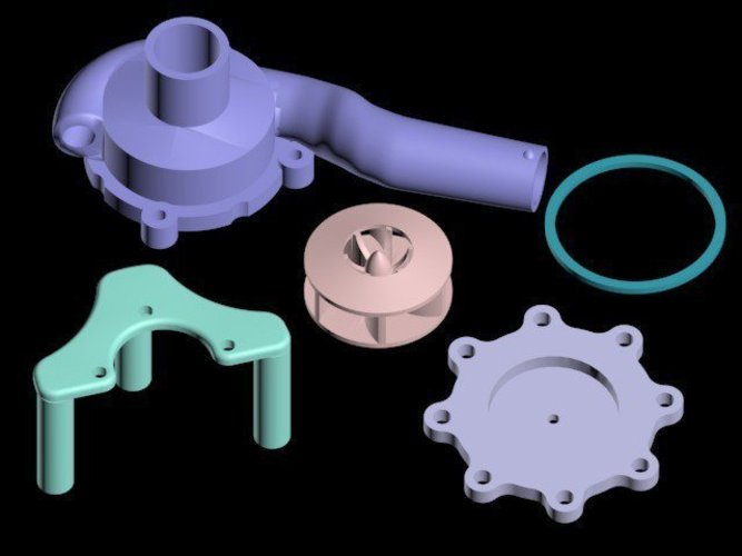 Centrifugal water pump - 15% bigger 3D Print 44858
