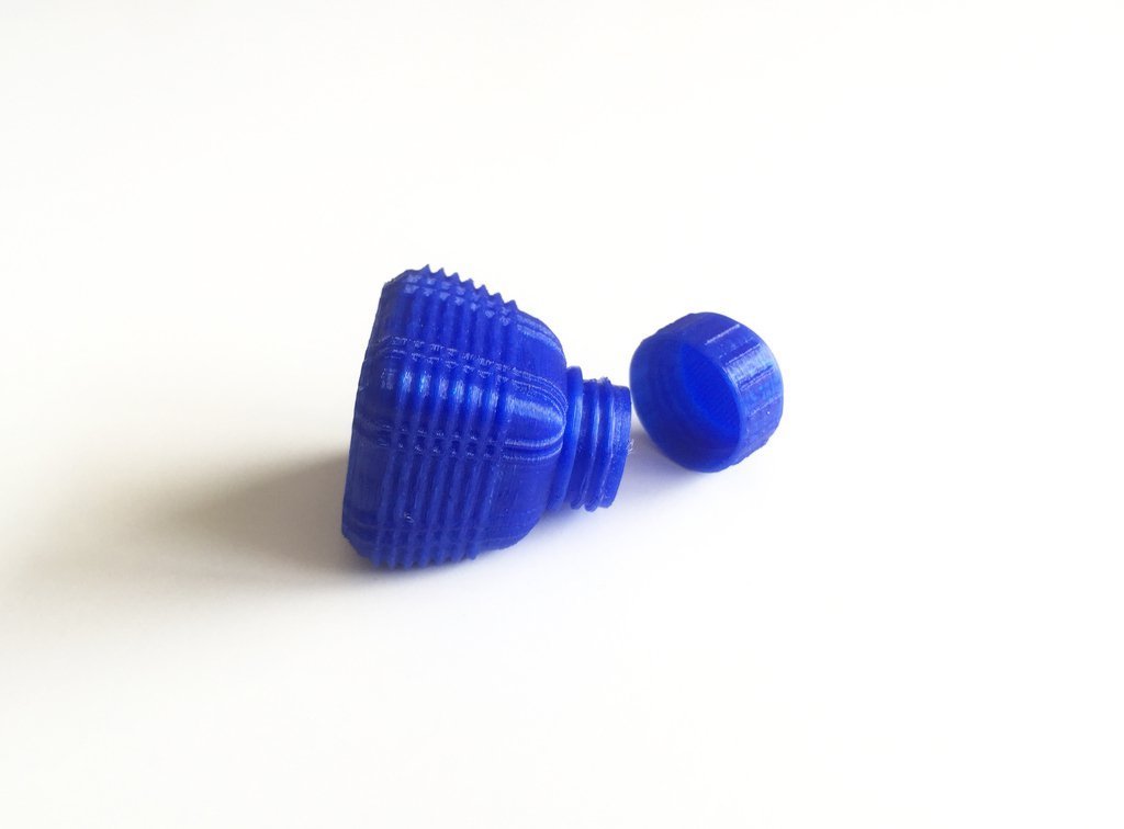 3D Printed Bottle and Screw Cap 5 by David Mussaffi
