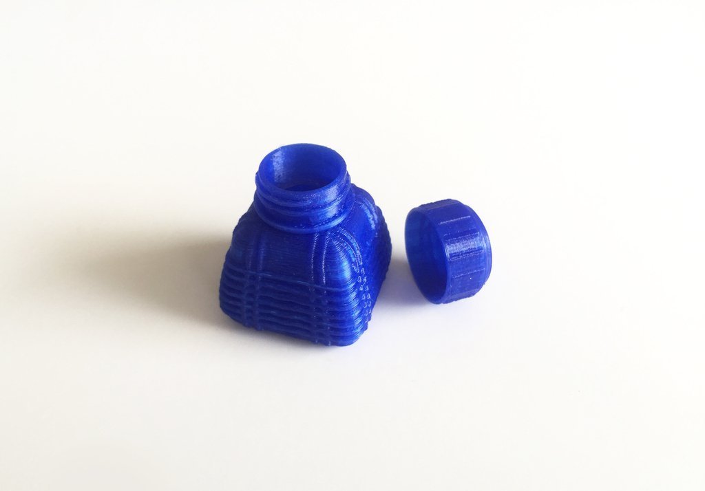 3D Printed Bottle and Screw Cap 5 by David Mussaffi