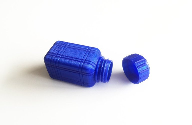 Bottle and Screw Cap 39 3D Print 45039