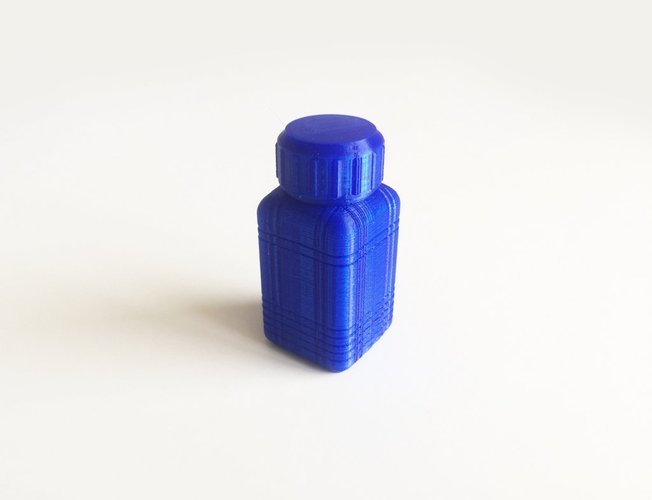Bottle and Screw Cap 39 3D Print 45041