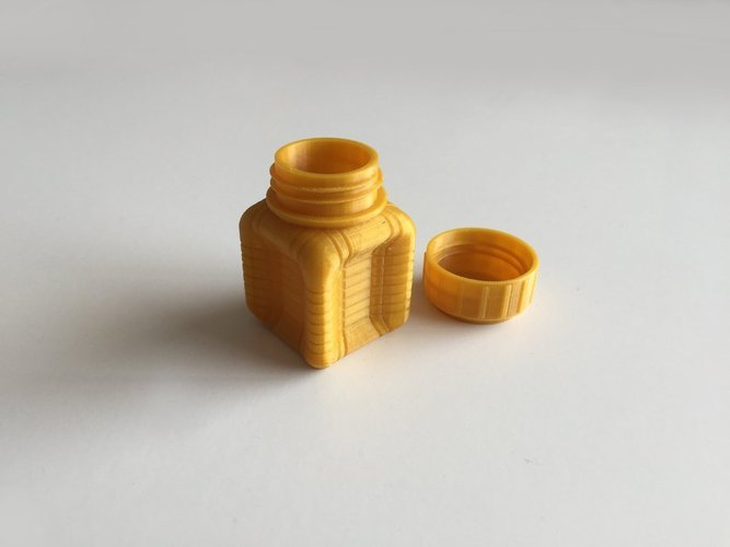 Bottle and Screw Cap 37 3D Print 45045