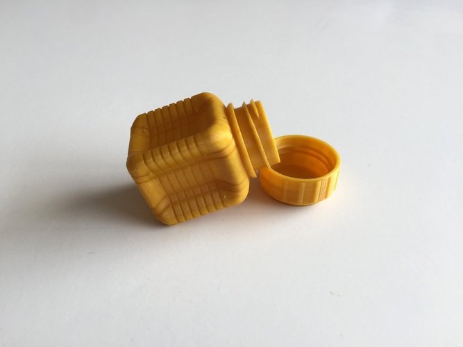 Bottle and Screw Cap 37 3D Print 45046