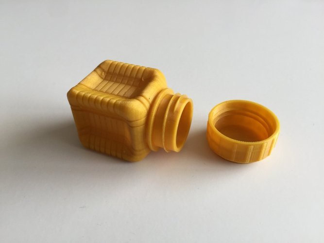 Bottle and Screw Cap 37 3D Print 45048