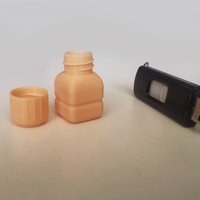 Small Bottle and Screw Cap 25 3D Printing 45058