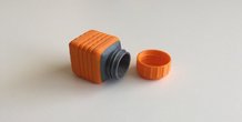 3D Printed Bottle and Screw Cap 5 by David Mussaffi