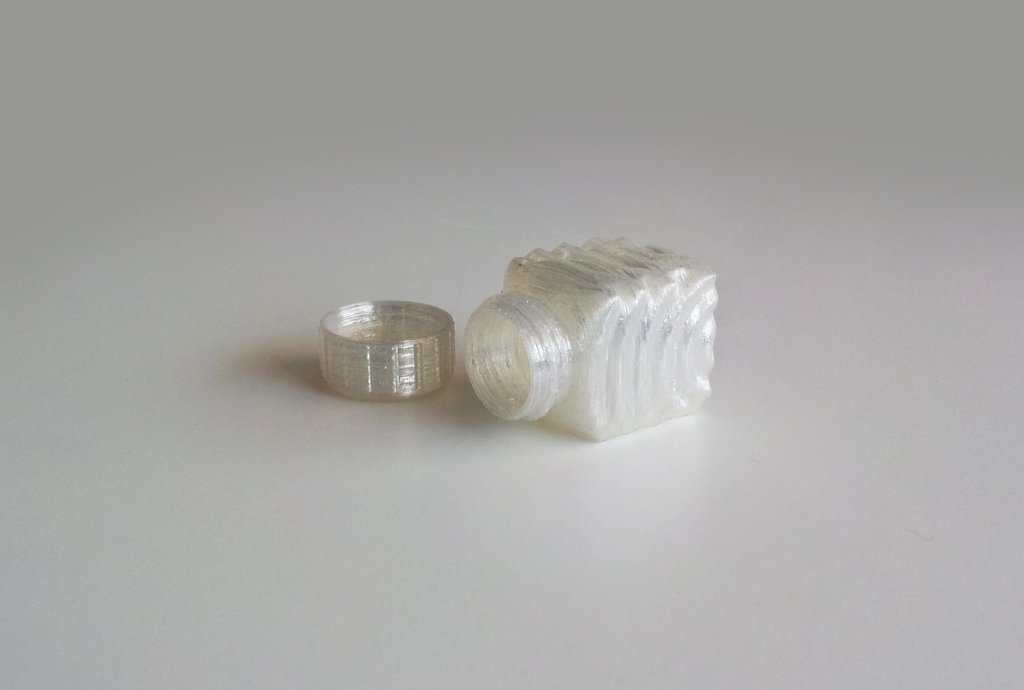 3D Printed Bottle and Screw Cap 5 by David Mussaffi