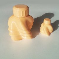Small Bottle and Screw Cap 5 3D Printing 45083